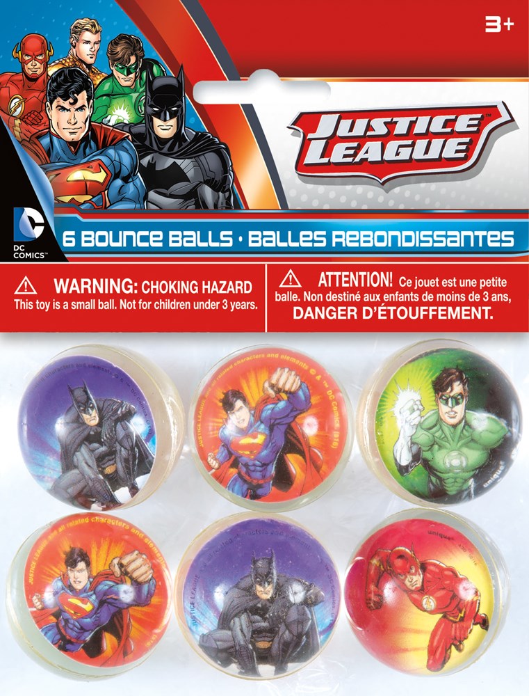Justice League Bounce Ball 6ct