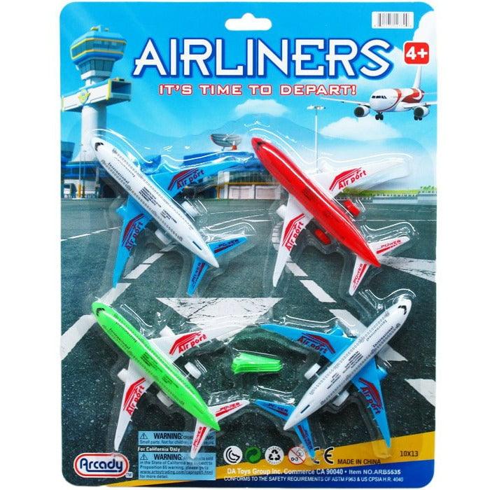 4pc 4.5in Airliners Play Set - Toy World Inc