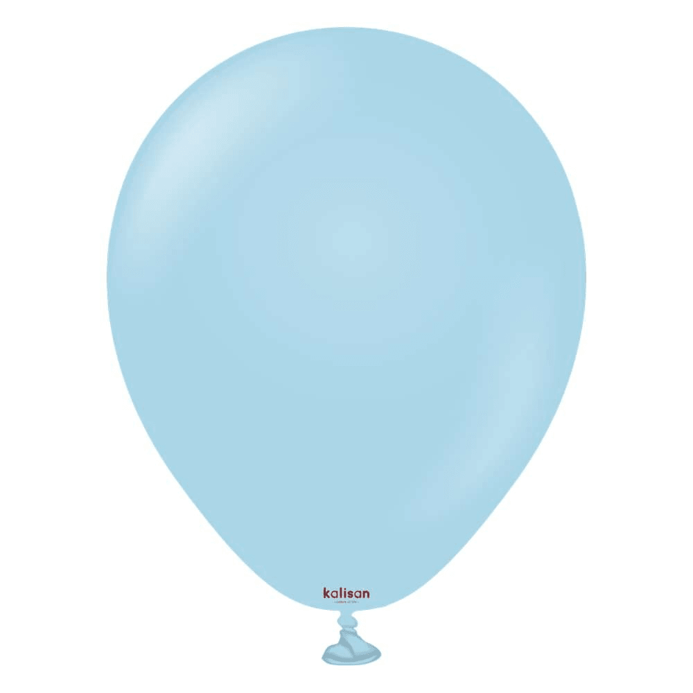 5 inch Kalisan Macaron Blue Latex Balloons 100ct - Toy World Inc