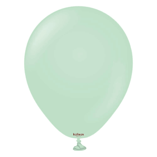5 inch Kalisan Macaron Green Latex Balloons 100ct - Toy World Inc