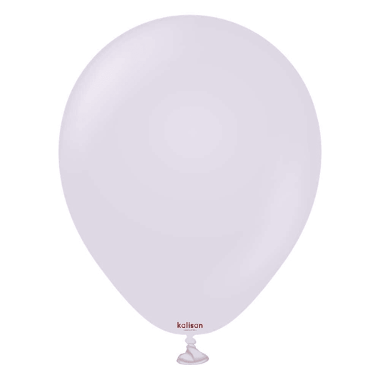 5 inch Kalisan Macaron Lilac Latex Balloons 100ct - Toy World Inc