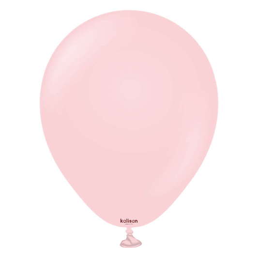 5 inch Kalisan Macaron Pink Latex Balloons 100ct - Toy World Inc