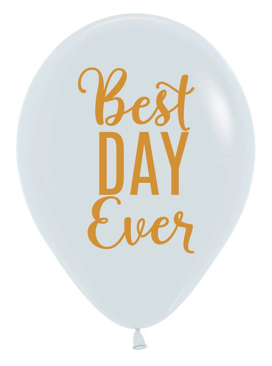 11 inch Sempertex Best Day Ever  Latex Balloons 50ct