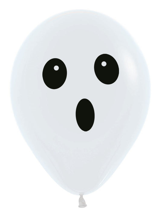 11 inch Sempertex Ghost Face Latex Balloons 50ct