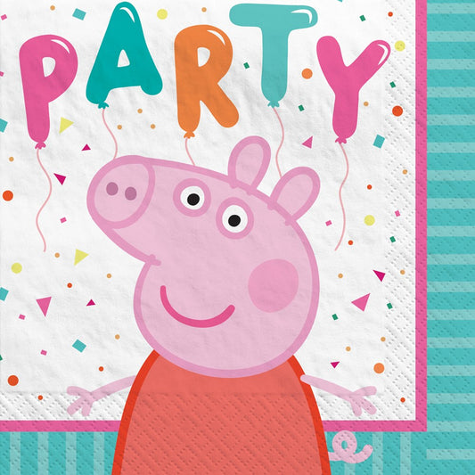 Peppa Pig Confeti Party Servilletas para bebidas 16ct