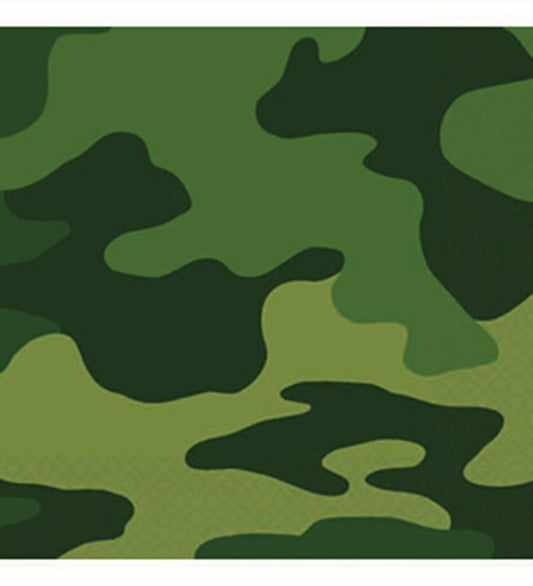 Camouflage Napkin (S) 16ct