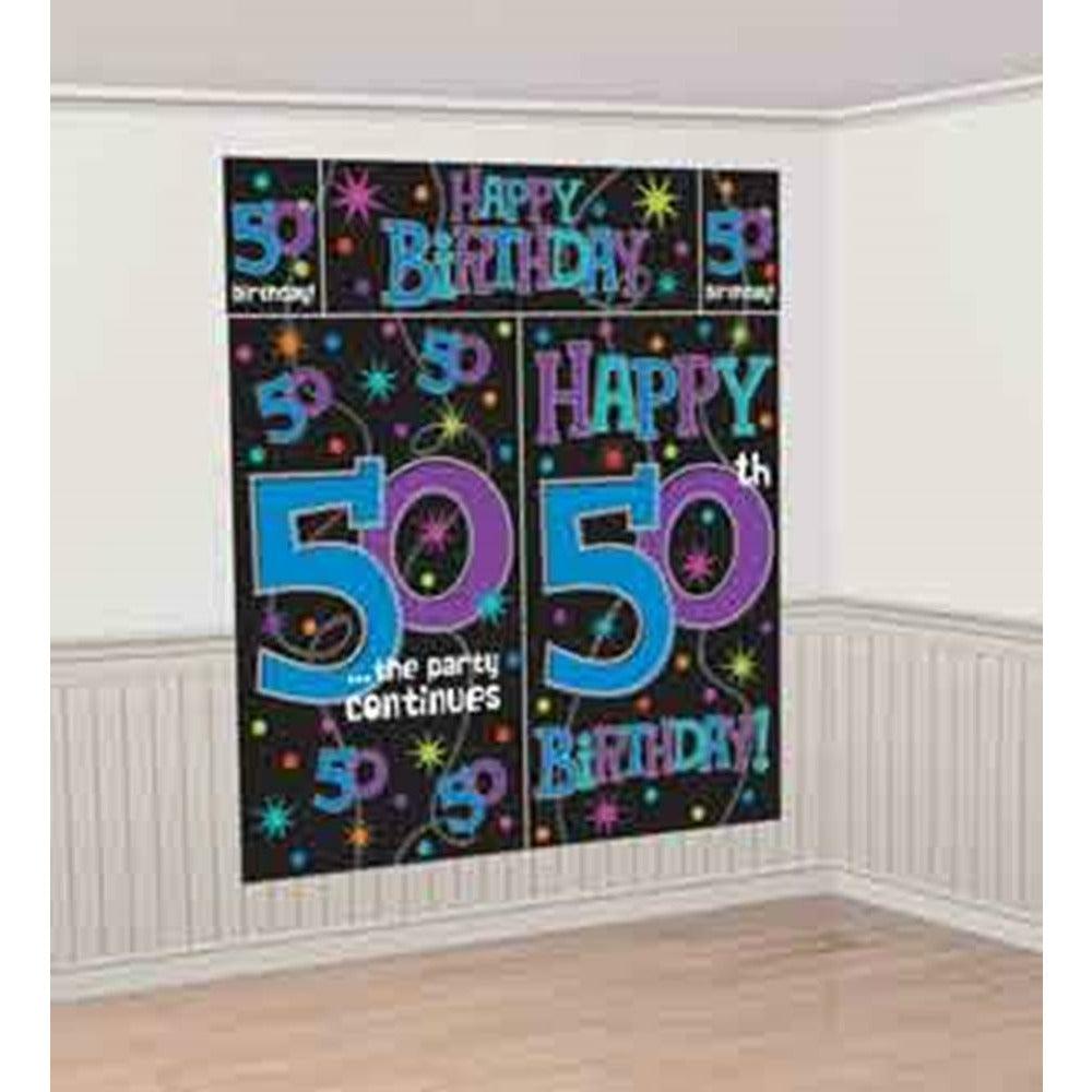 50th Scene Setter Wall Deco Kit - Toy World Inc