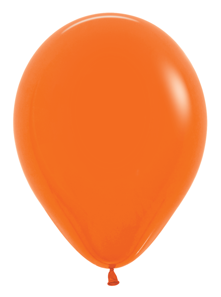 Globo de látex naranja Sempertex Fashion de 5 pulgadas, 100 unidades
