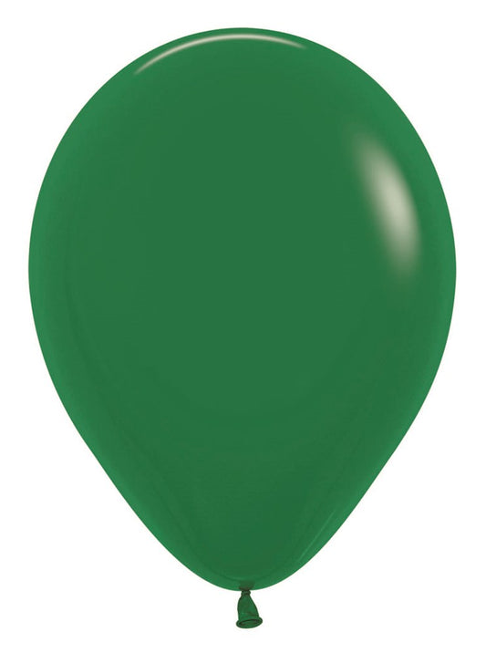 5 inch Sempertex Fashion Forest Green Latex Balloons 100ct