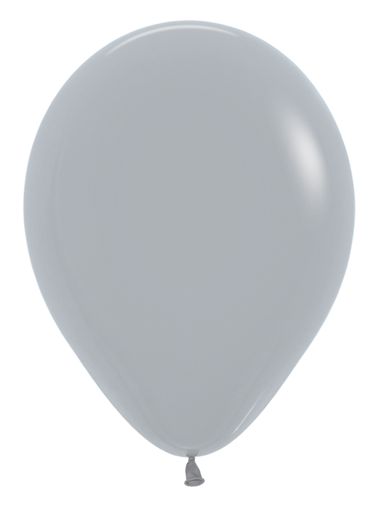 5 inch Sempertex Deluxe Gray Latex Balloon 100ct
