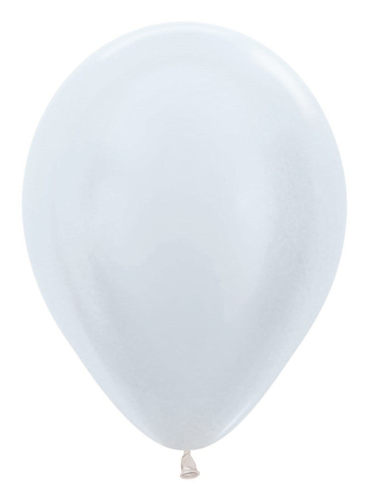 Globos de látex blanco perla Sempertex de 5 pulgadas, 100 unidades