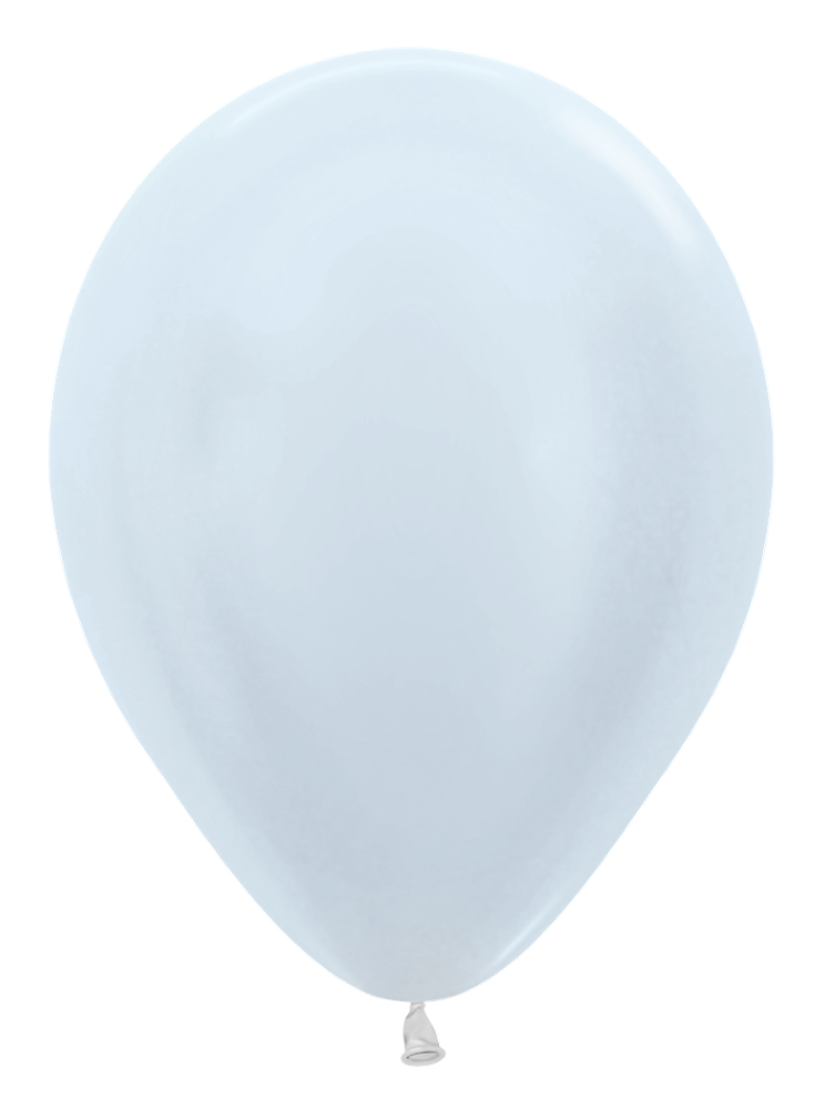 5 inch Sempertex Pearl White Latex Balloon 100ct