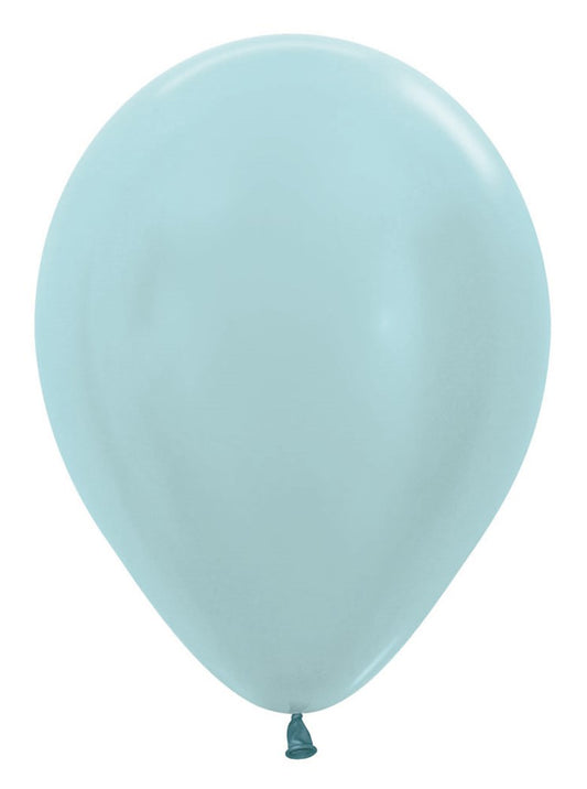 5 inch Sempertex Pearl Blue Latex Balloons 100ct