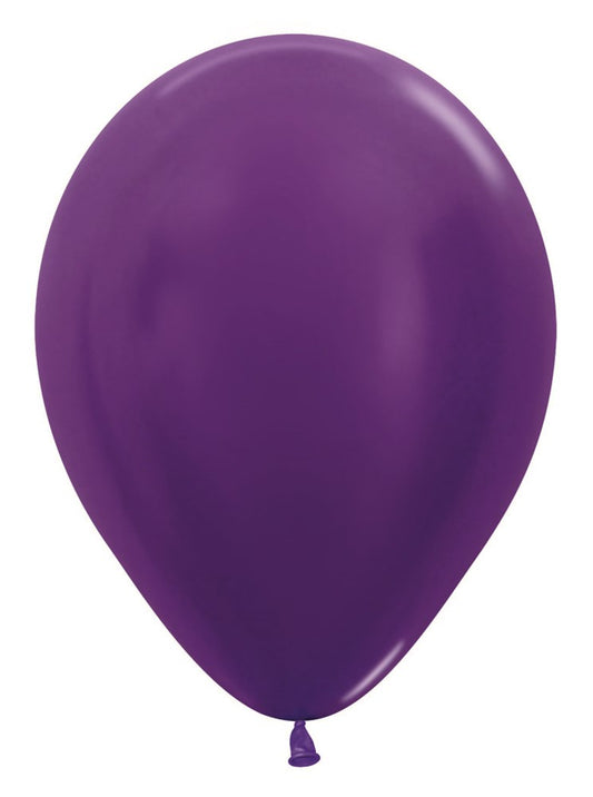 5 inch Sempertex Metallic Violet Latex Balloons 100ct