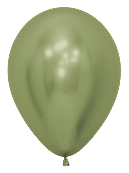 Globos de látex Sempertex Reflex Key Lime de 5 pulgadas, 100 unidades