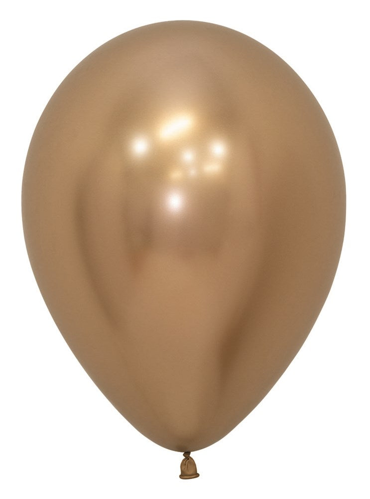 Globos de látex dorados Sempertex Reflex de 5 pulgadas, 100 ct