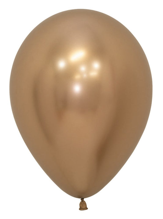 5 inch Sempertex Reflex Gold Latex Balloons 100ct
