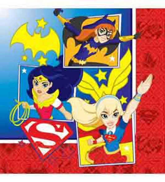 DC Super Hero Girls Napkin (L) 16ct