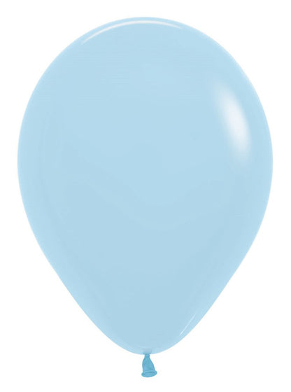 5 inch Sempertex Pastel Matte Blue Latex Balloons 100ct