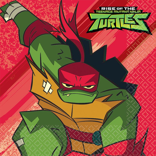 Rise of The Teenage Mutant Ninja Turtles Napkin (L) 16ct