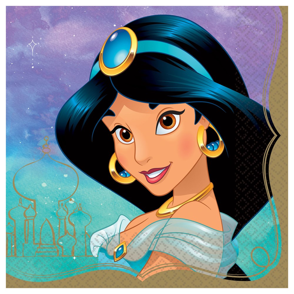 Disney Princess Érase una vez Almuerzo Servilleta Jasmine 16ct