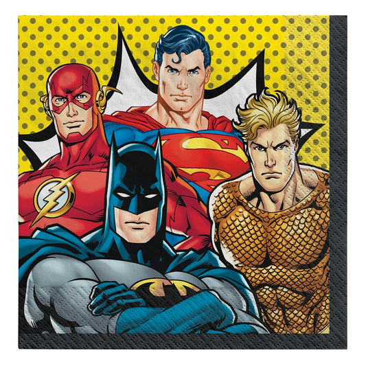 Heroes Unite Justice League Lunch Napkin 16ct
