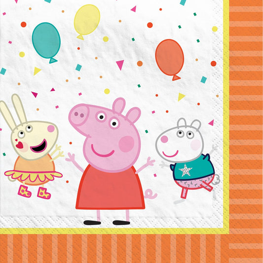 Peppa Pig Confeti Party Luncheon Servilletas 16ct