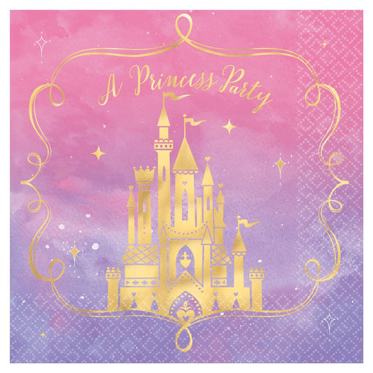 Disney Princess Once Upon a Time Hot Stamping Lun Napkin 16ct