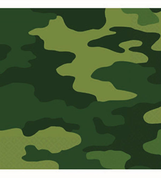 Camouflage Napkin (L) 16ct