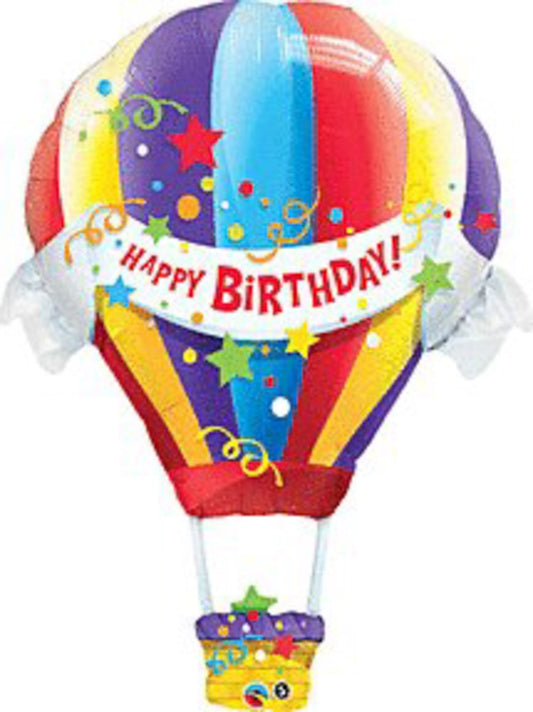 Birthday Hot Air Balloon 42in Foil Balloon