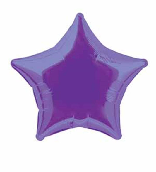 Foil Balloon 20in - Star Deep Purple