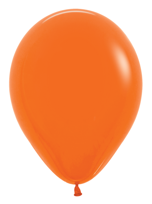 11 inch Sempertex Fashion Orange Latex Balloon 100ct