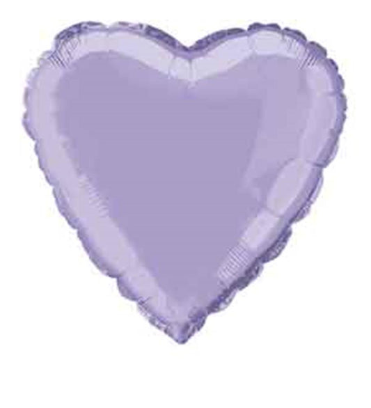 Foil Balloon 18in - Heart Lavender