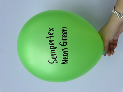 11 inch Sempertex Neon Green Latex Balloons 100ct