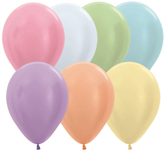 11 inch Sempertex Pearl Assortment  Latex Balloons 100ct