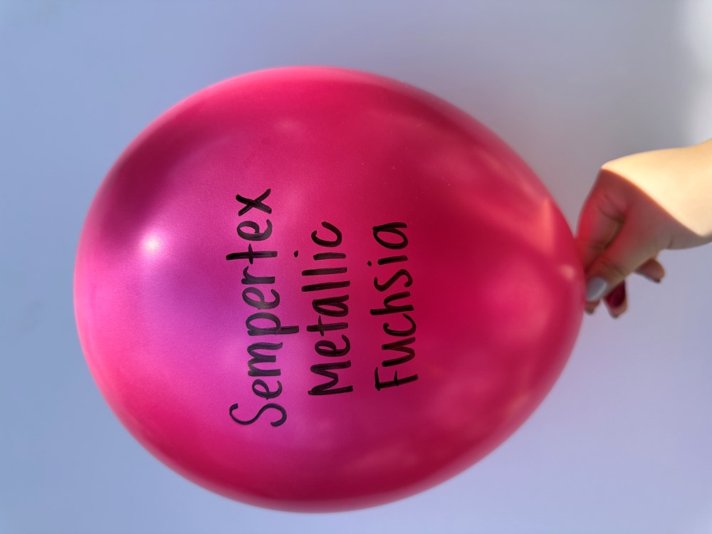 11 inch Sempertex Metallic Fuchsia Latex Balloons 100ct