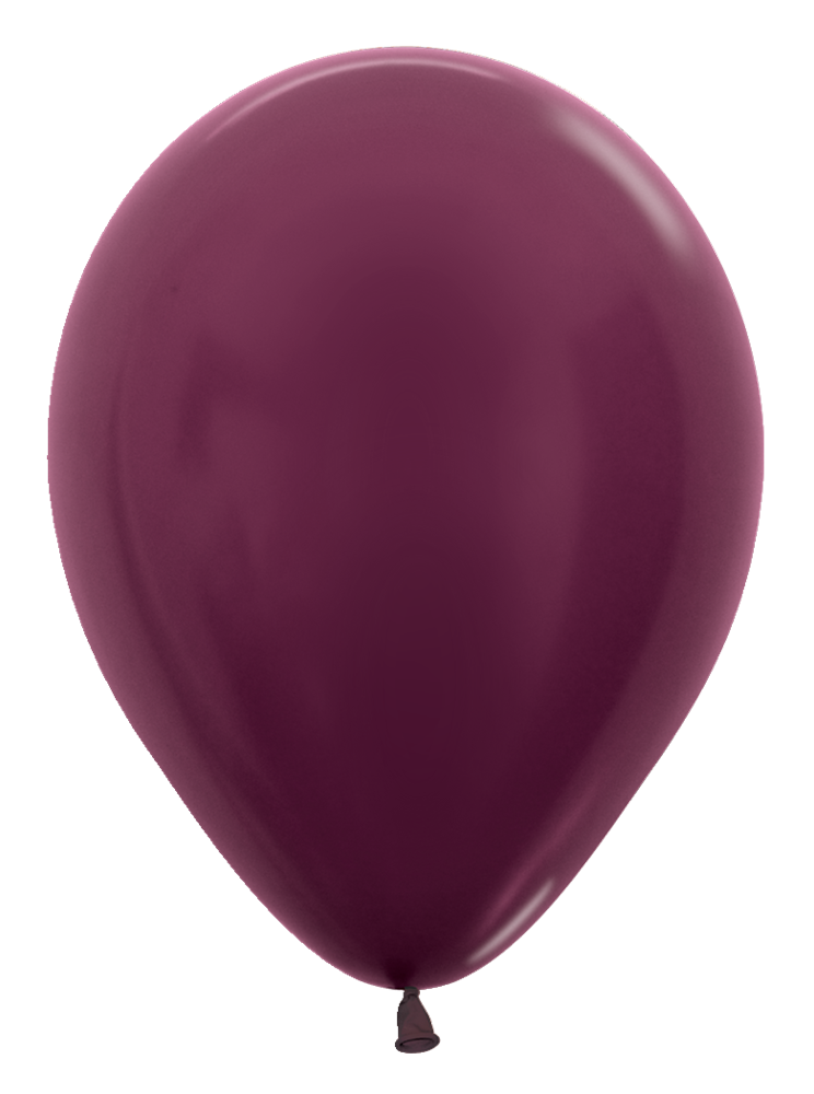 11 inch Sempertex Metallic Burgundy Latex Balloons 100ct