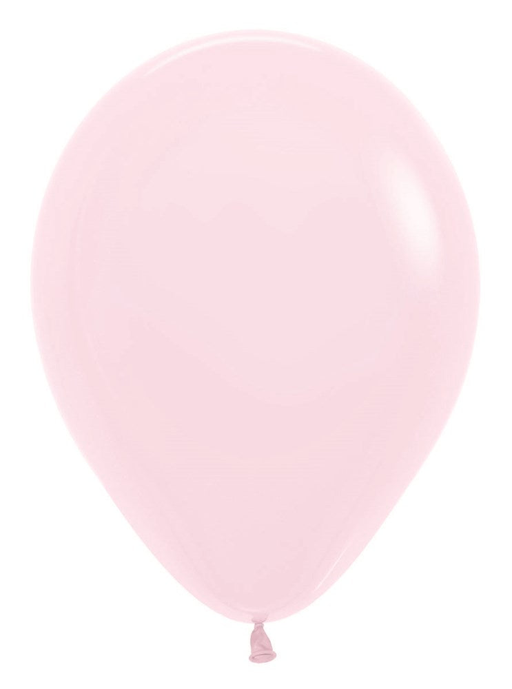 11 inch Sempertex Pastel Matte Pink Latex Balloons 100ct