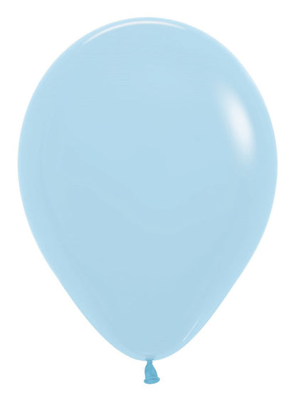 Globos de látex azul pastel Sempertex de 11 pulgadas, 100 unidades