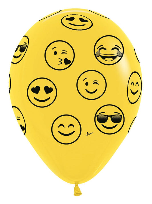 Globos de látex Sempertex Emoji de 11 pulgadas, 50 unidades