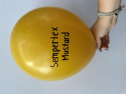 11 inch Sempertex Deluxe Mustard Latex Balloons 100ct