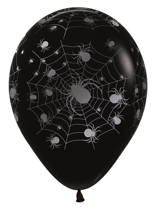 11 inch Sempertex Spider Latex Balloons All Over Print 50ct