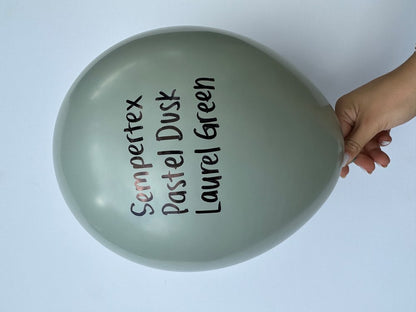11 inch Sempertex Pastel Dusk Laurel Green Latex Balloons 100ct