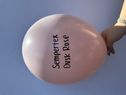 11 inch Sempertex Pastel Dusk Rose Latex Balloons 100ct