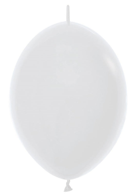 12 inch Sempertex Fashion White LINK-O-LOONÂ® 50ct