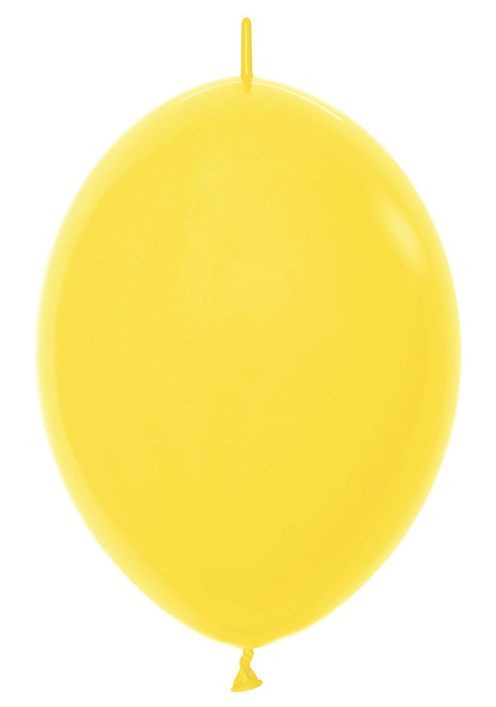 12 inch Sempertex Fashion Yellow LINK-O-LOON 50ct