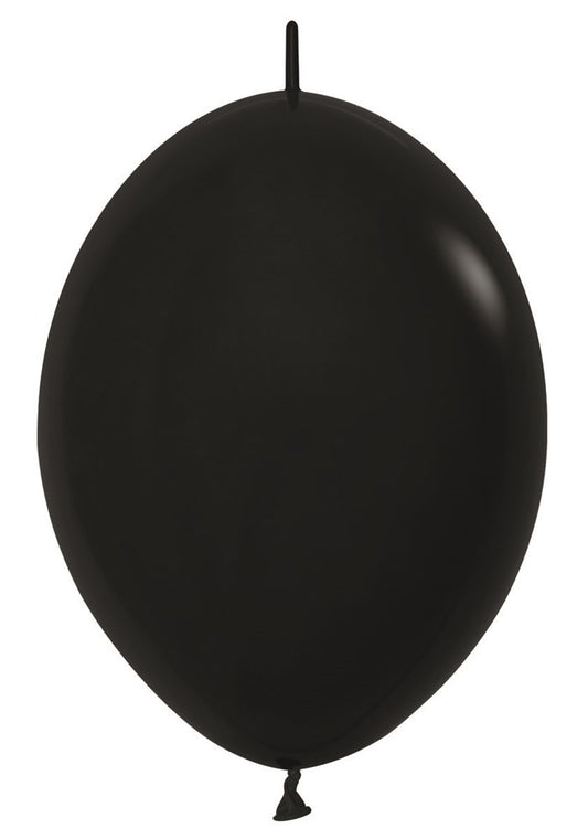 12 pulgadas Sempertex Deluxe Negro LINK-O-LOON® 50ct