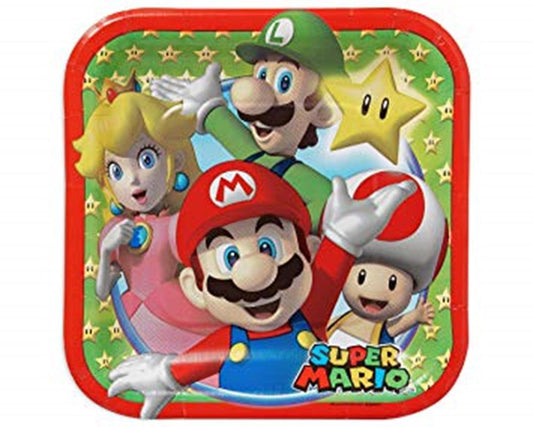 Super Mario Plate (S) 8ct