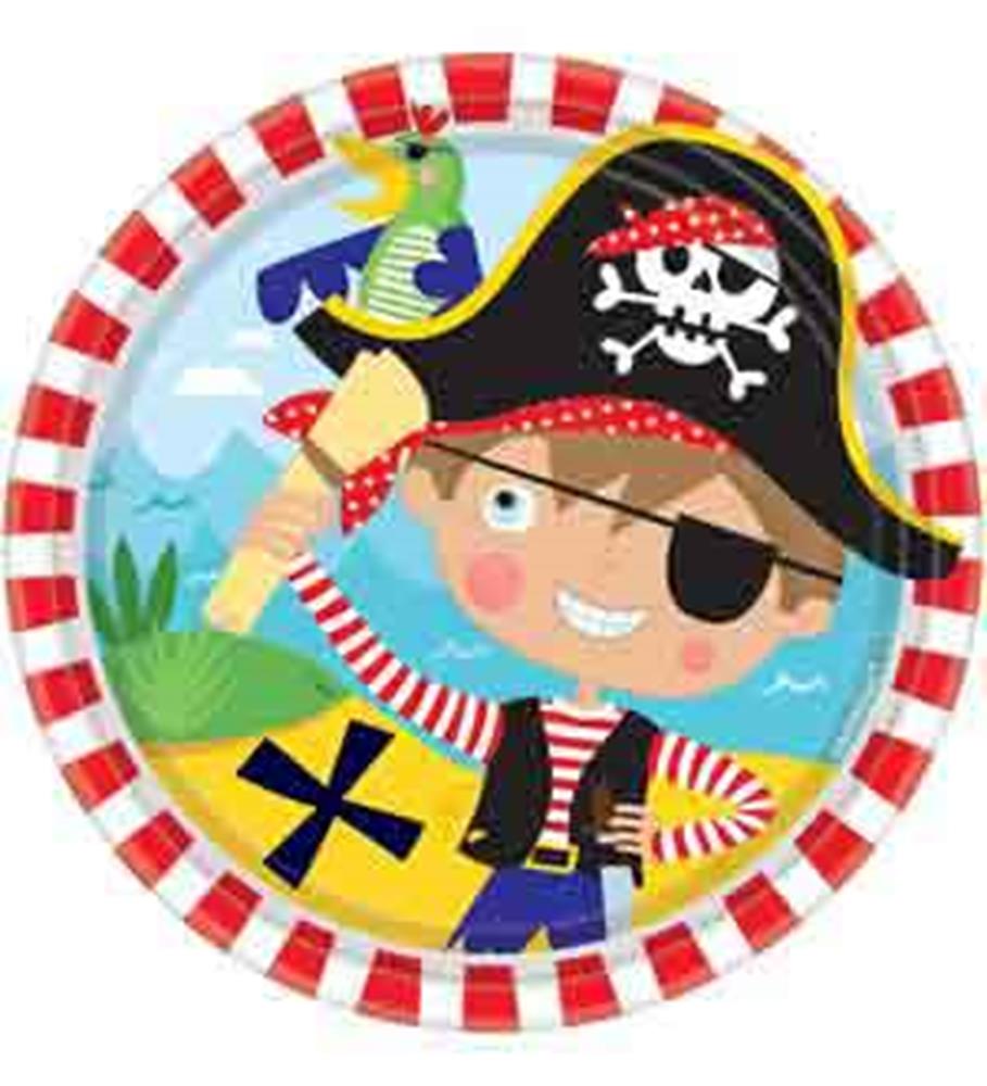 Little Pirate Plate (S) 8ct