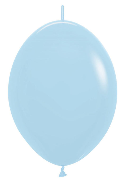 12 pulgadas Sempertex Pastel Azul Mate LINK-O-LOON® 50ct